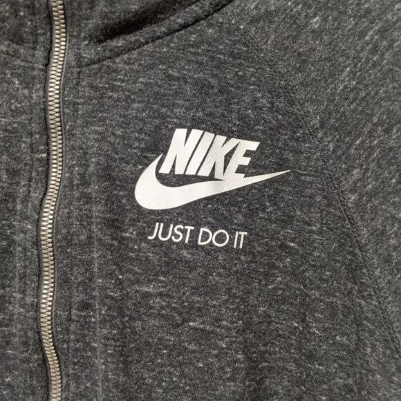 NIKE Gym Zip Gray Hoodie Jacket M - Picture 4 of 9